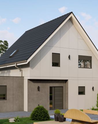 Maison préfabriquée ossature bois avec combles thumbnail 3