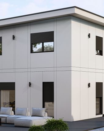 Maison préfabriquée ossature bois à toit 4 pentes thumbnail 3