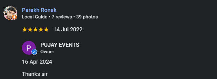 Google Review Screenshot