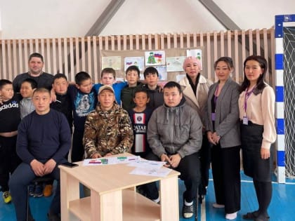 В Усть-Канском районе участники СВО встретились с юными спортсменами