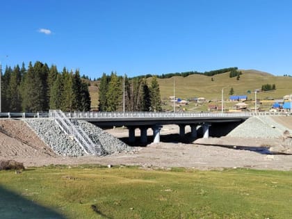 Капитальный ремонт моста в Улаганском районе