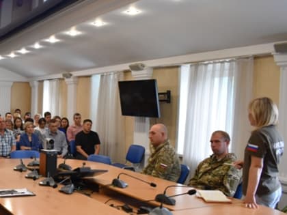 Cостоялась встреча участников СВО и сотрудников санитарной службы республики Алтай