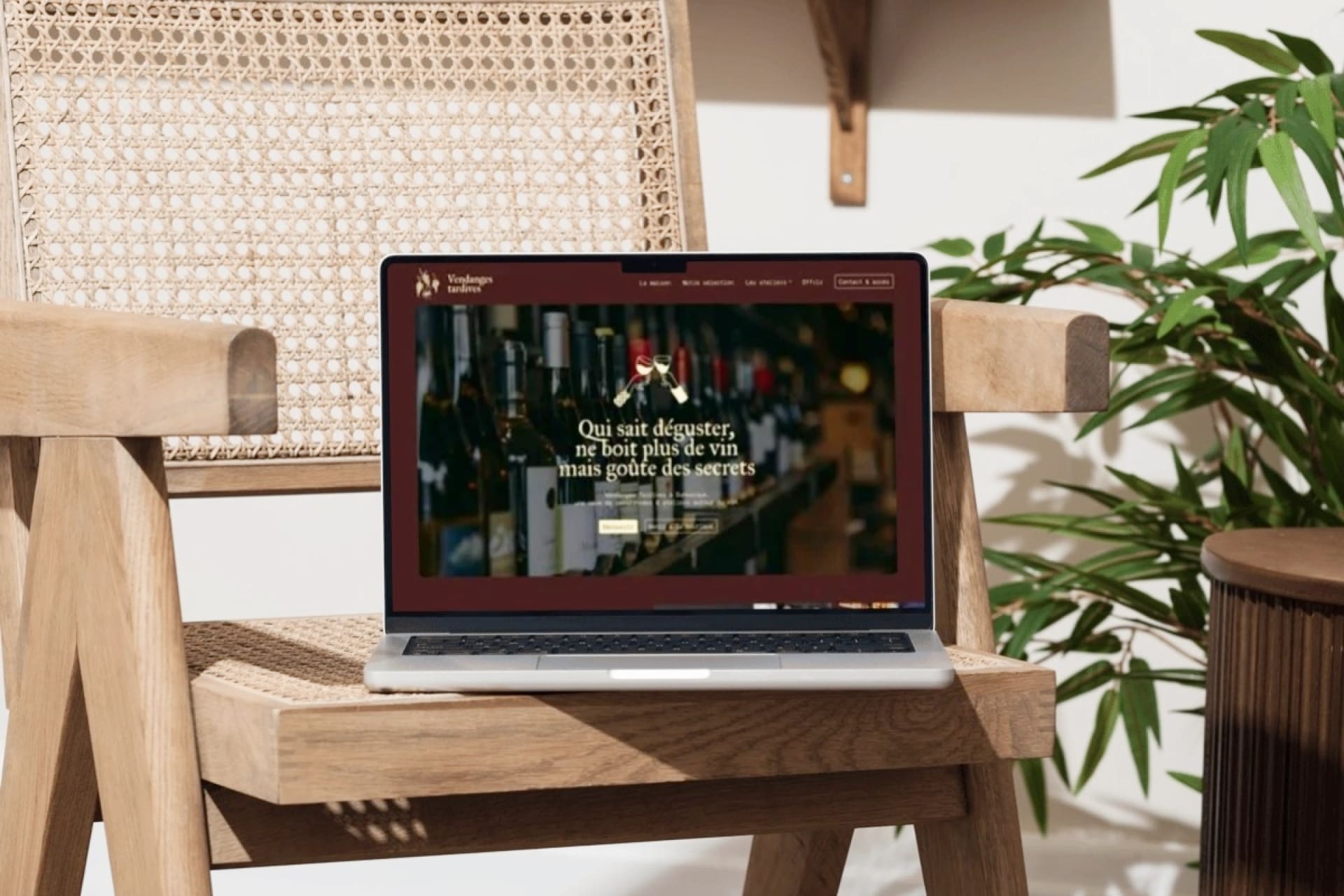 Site internet d'un caviste