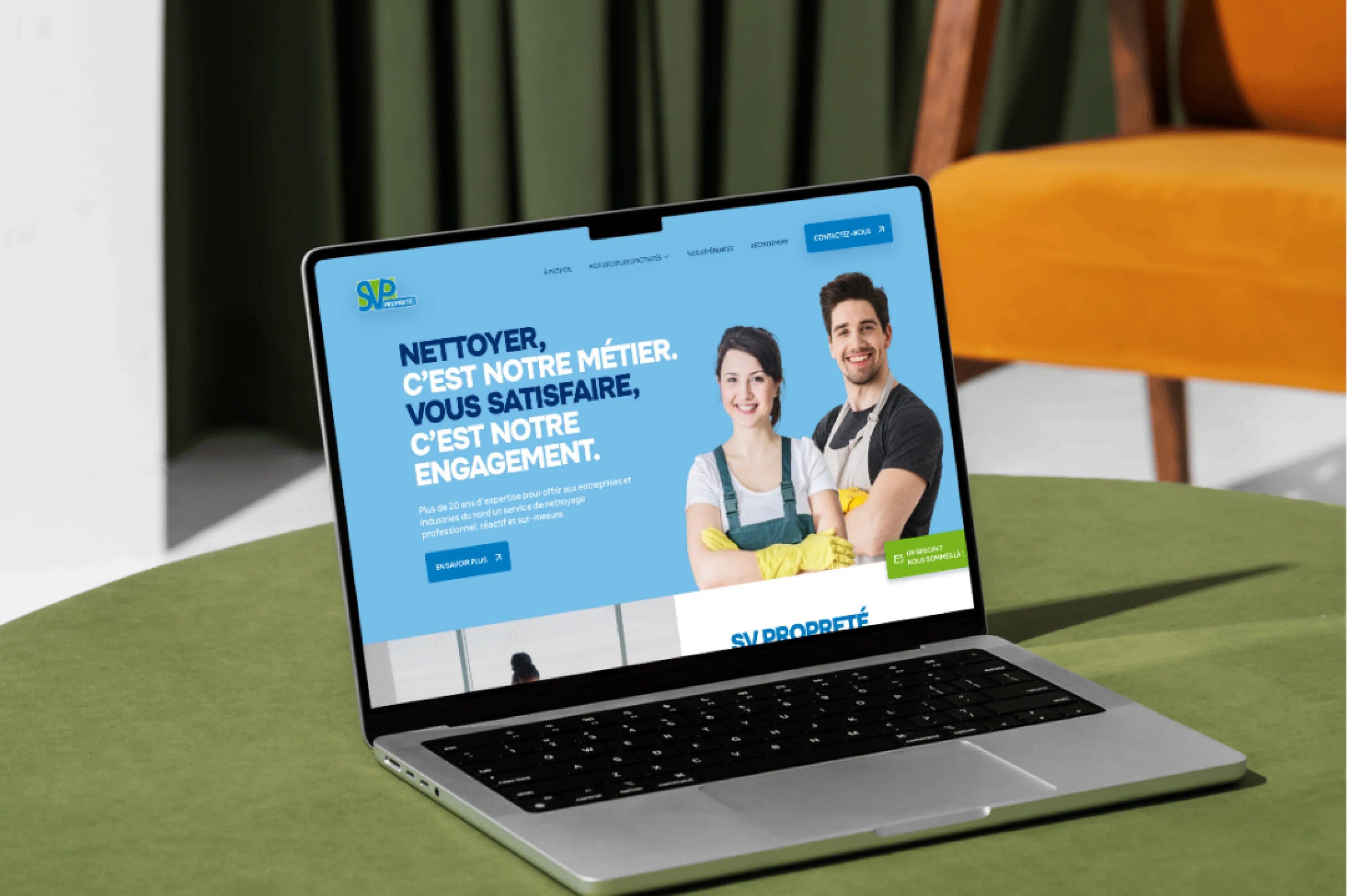 Création du site internet de SV PROPRETE