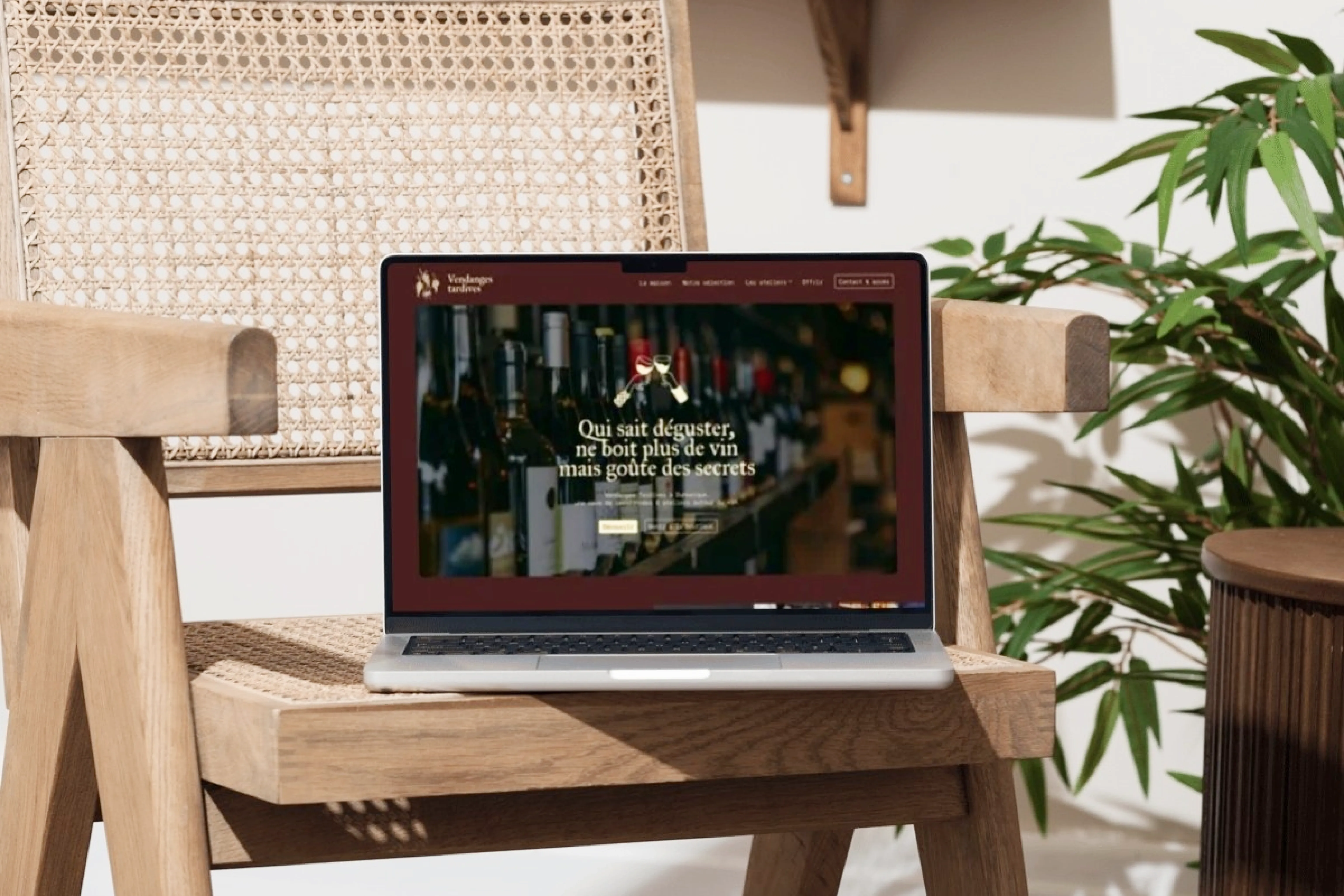 Site internet d'un caviste