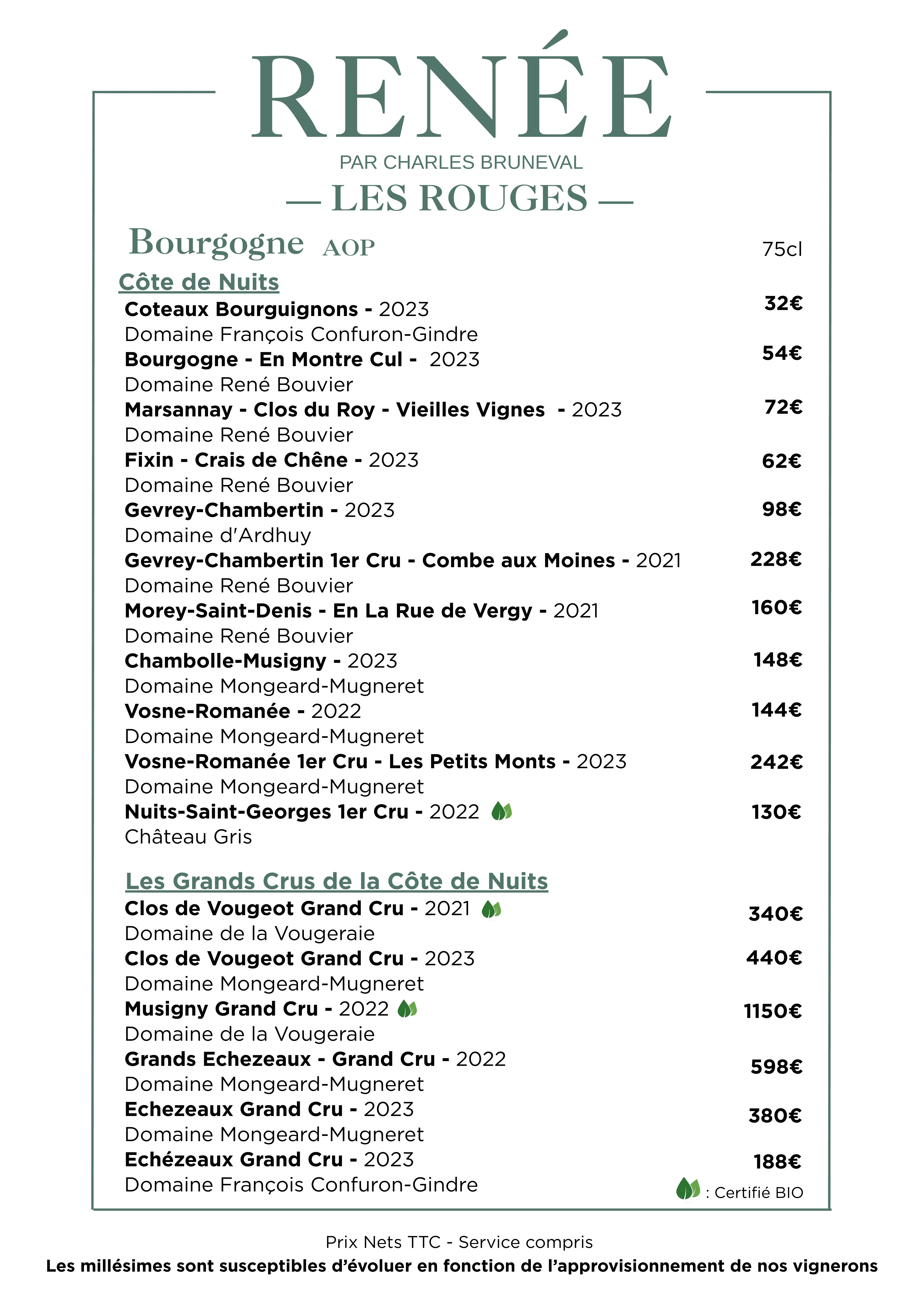 Les rouges