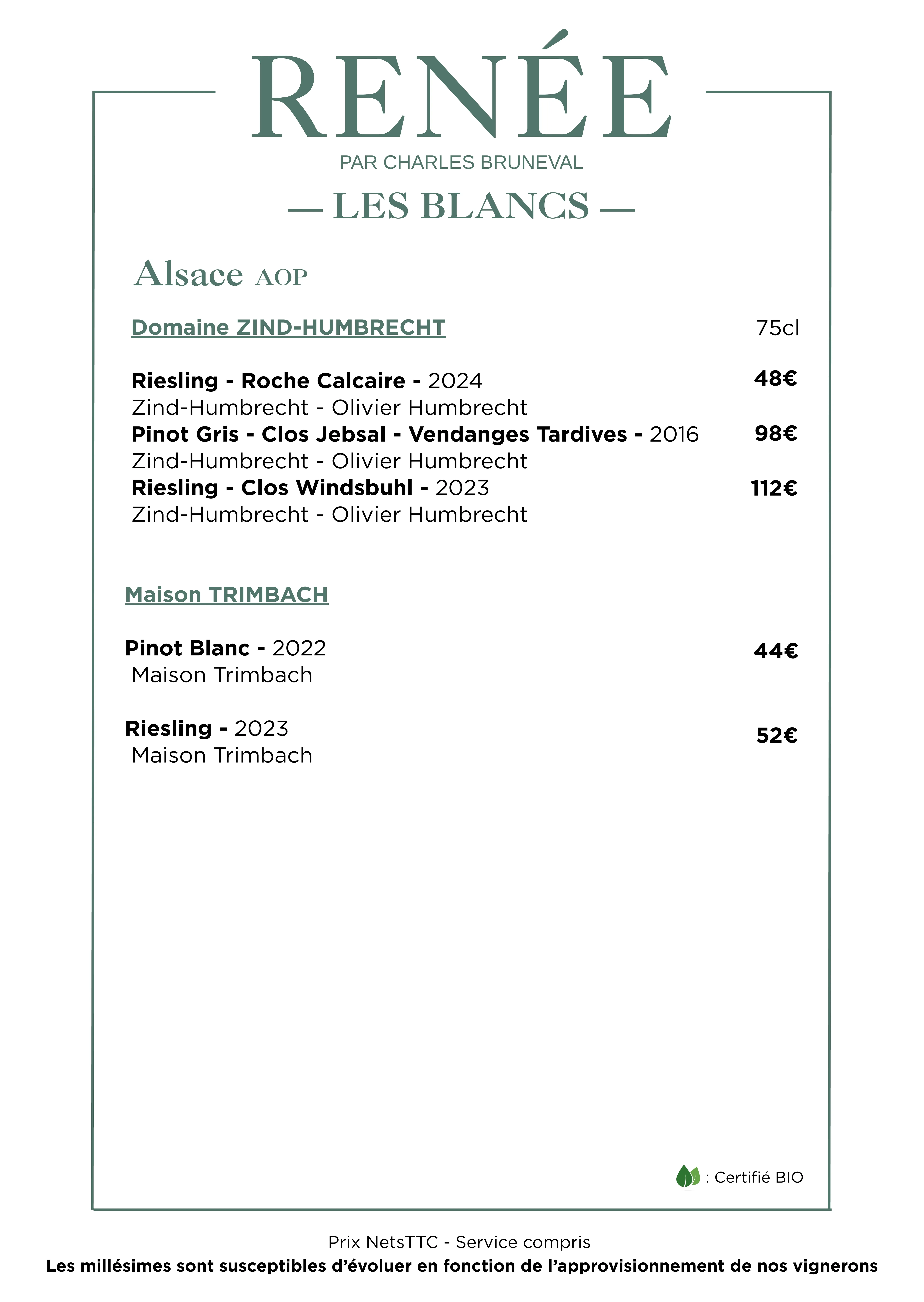 White wines