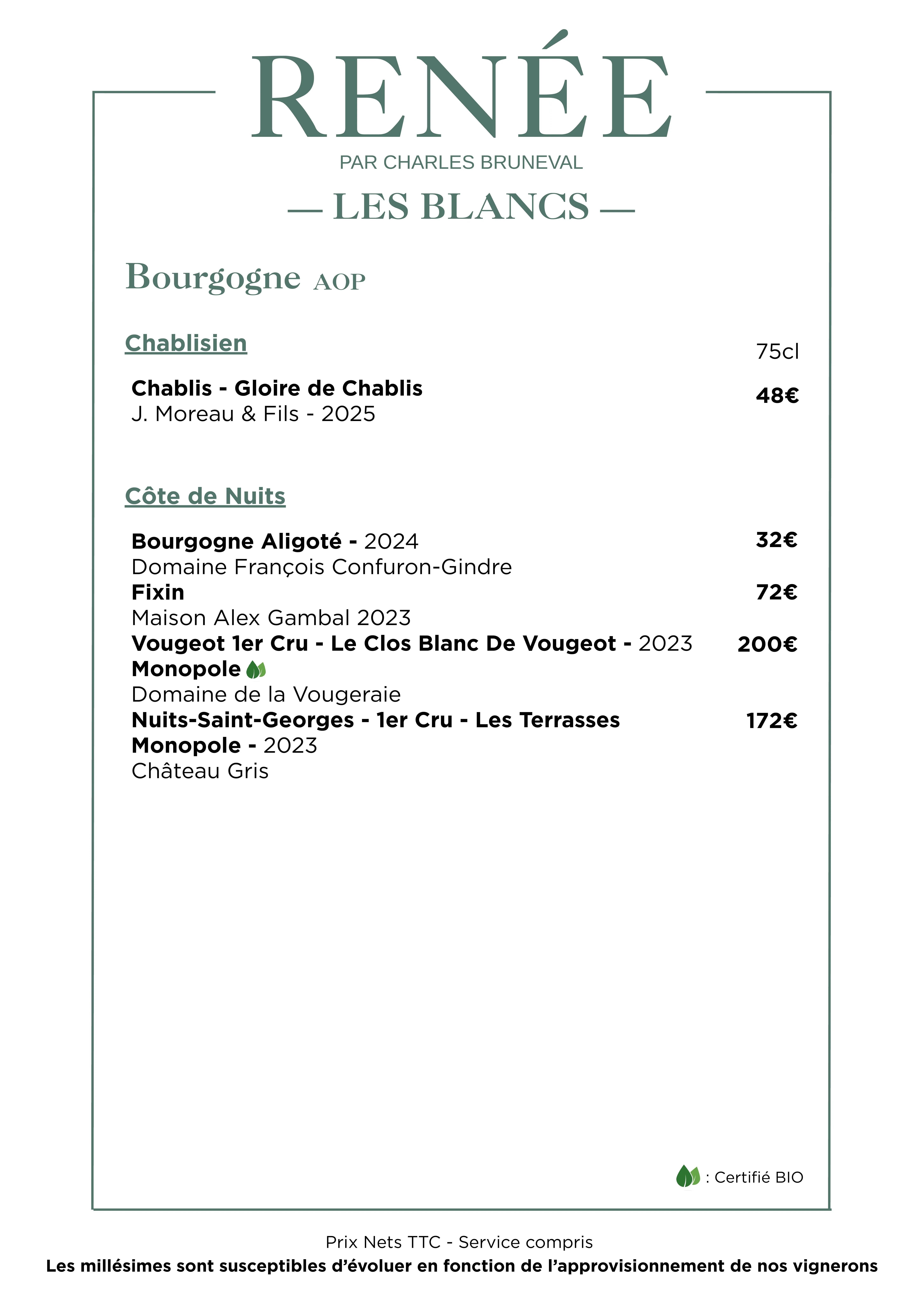 White wines