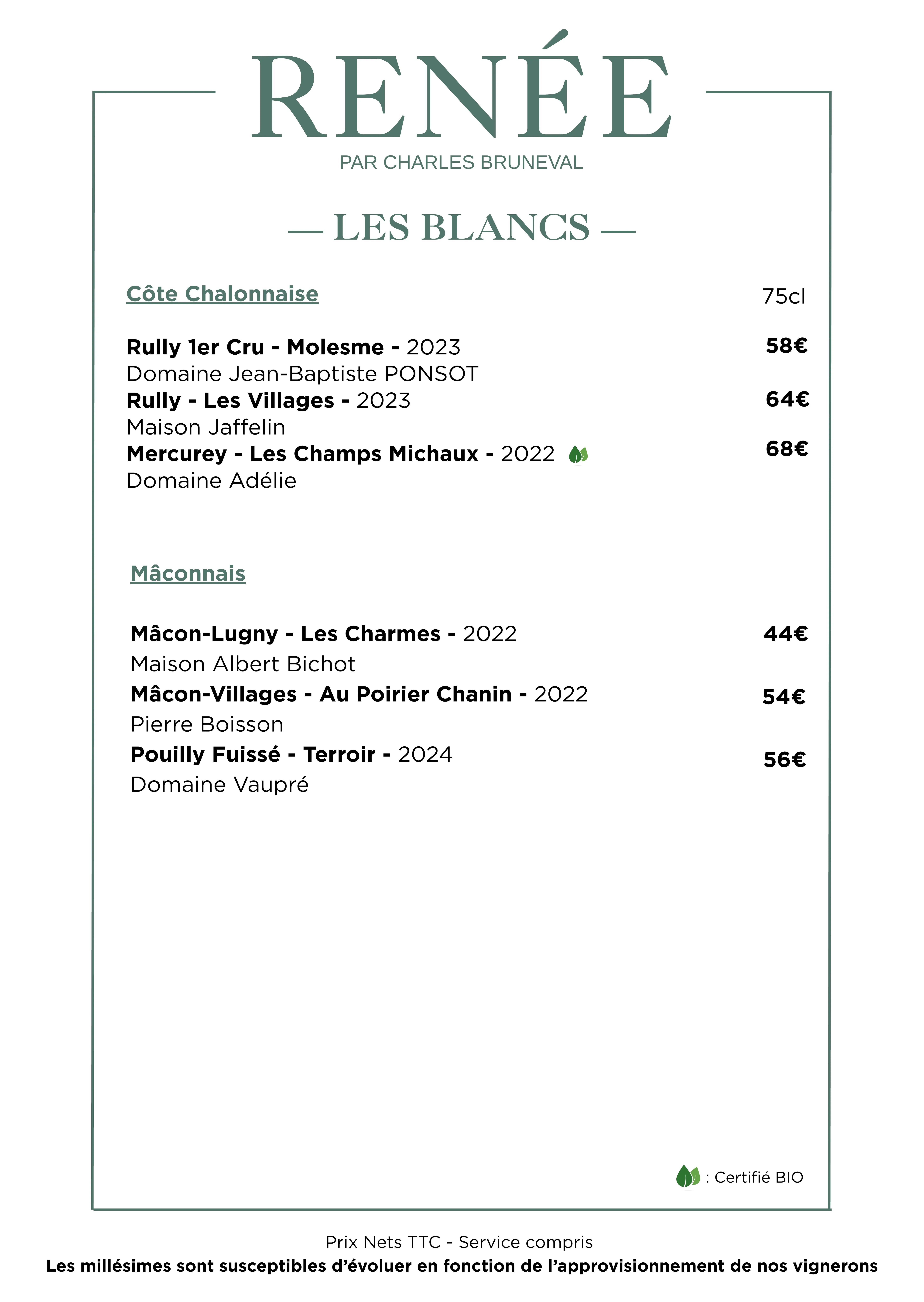 White wines