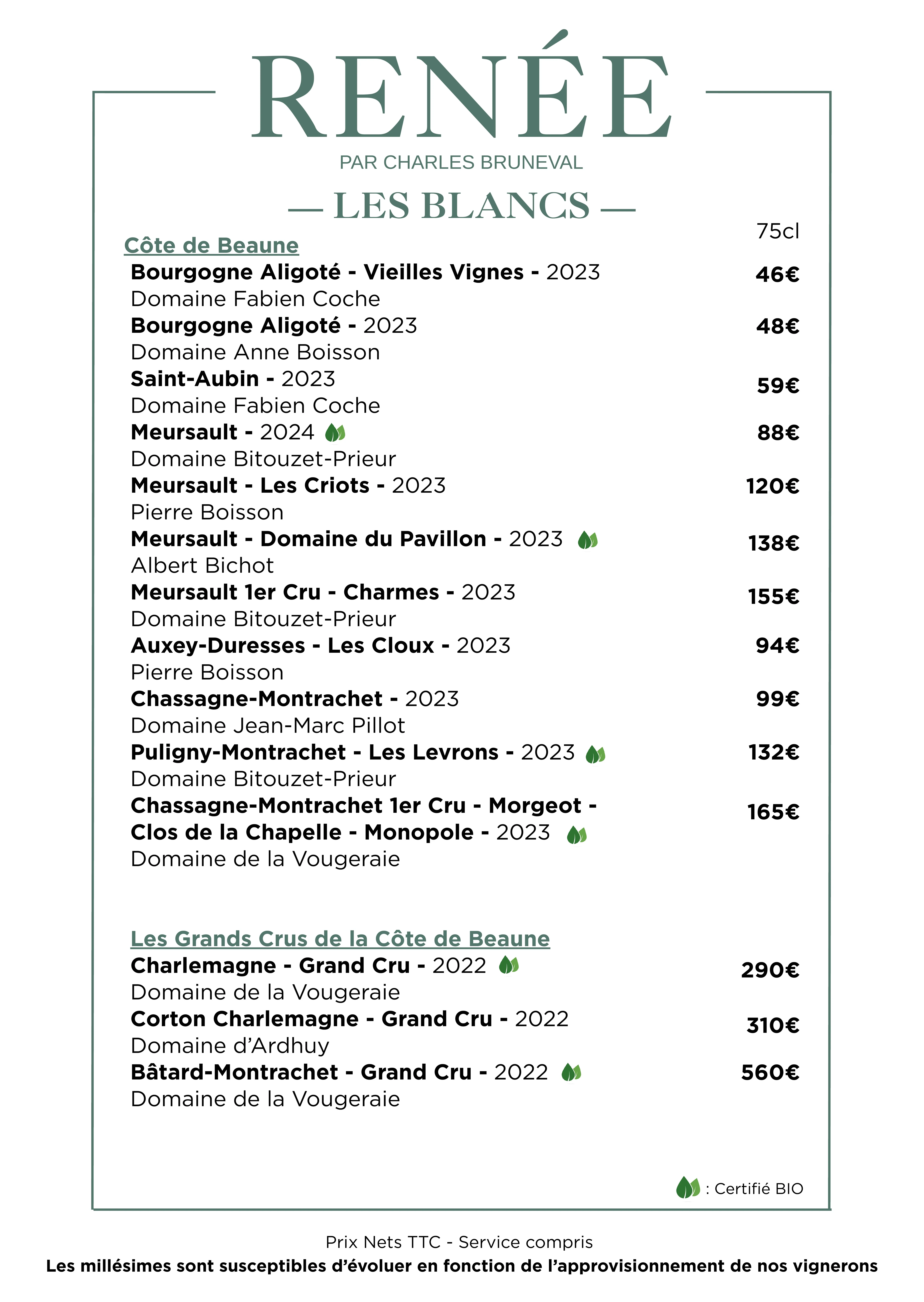 White wines