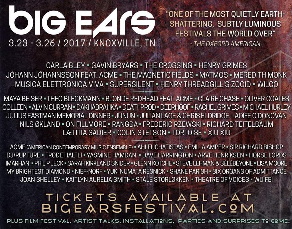 Big Ears Festival in Knoxville at Various Locations Knoxville