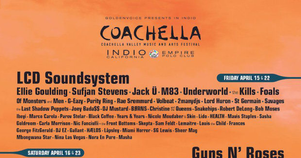 Coachella Announces 2016 Lineup