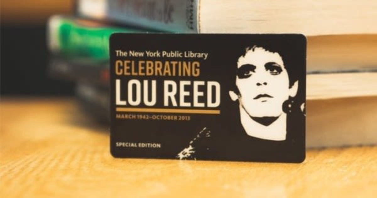 Get a Special-Edition Lou Reed Library Card Bef