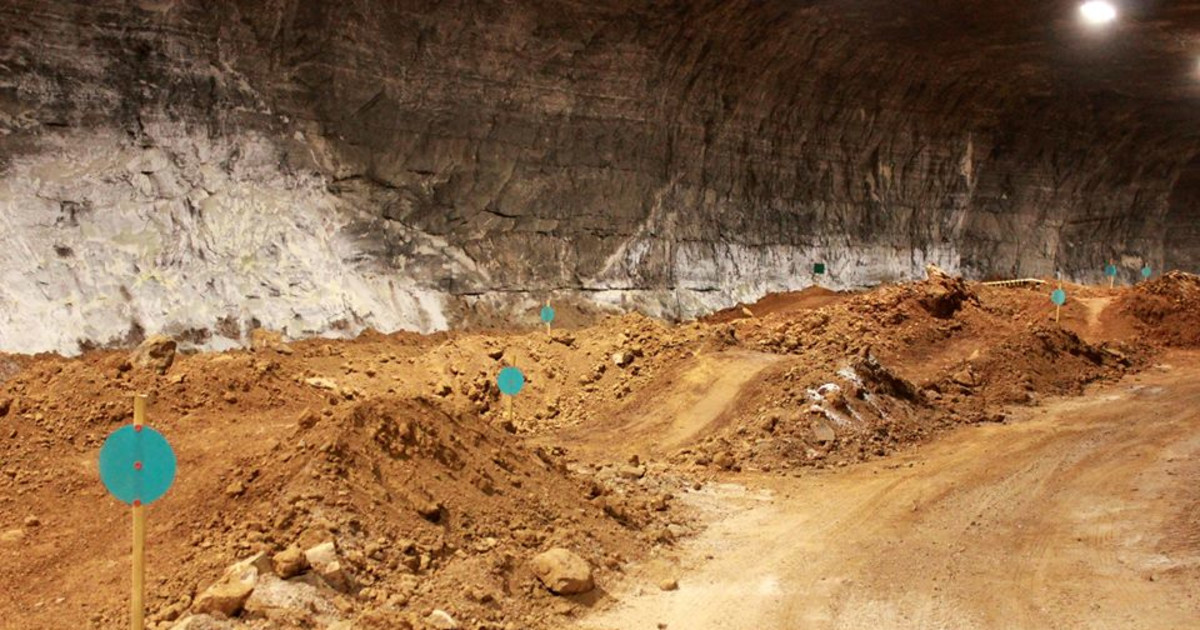 underground mountain bike park