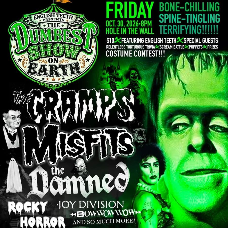 The Dumbest Show on Earth ft. English Teeth, Special Guests, Trivia, Scream Battle, Puppets, Costume Contest & more