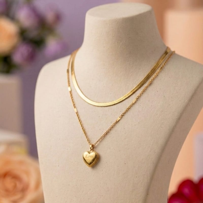 COLLAR DOBLE LOVE YOU