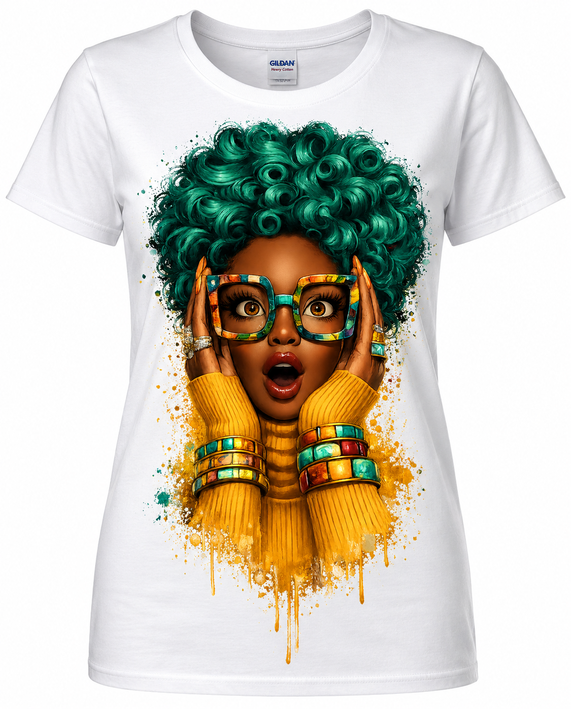 Teal Glam Surprise Graphic Tee