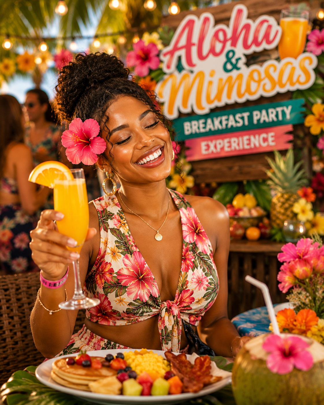 Aloha & Mimosas Breakfast Party Experience photo 1