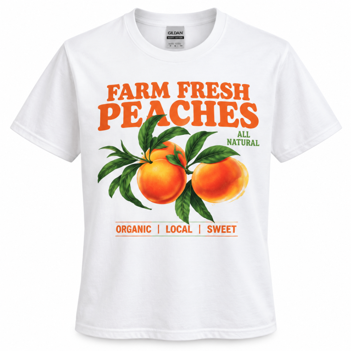 Farm Fresh Peaches Graphic T-Shirt