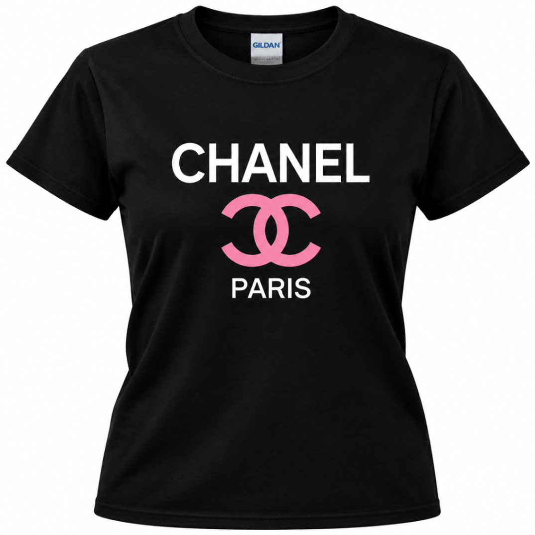 Pink Chanel Fashion Graphic T-Shirt