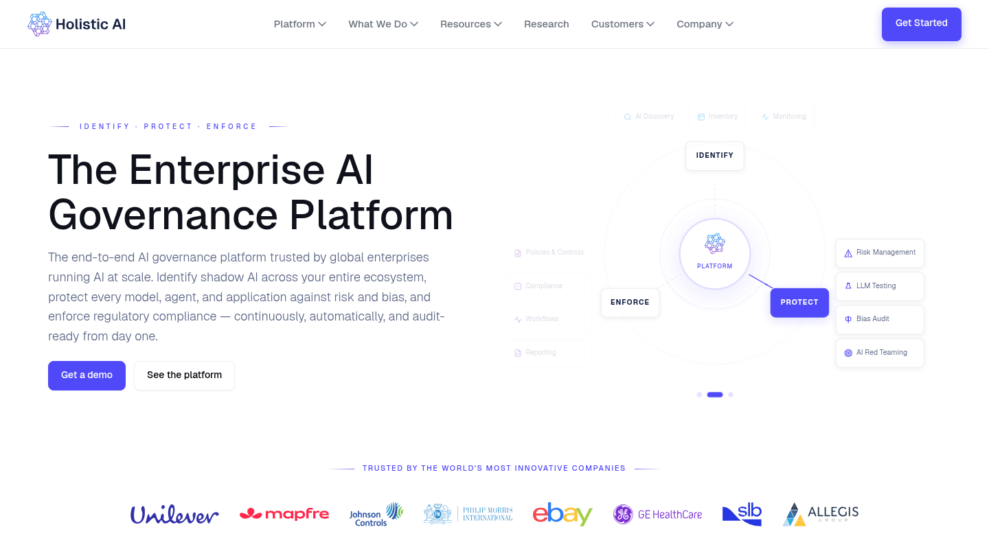 Holistic AI homepage