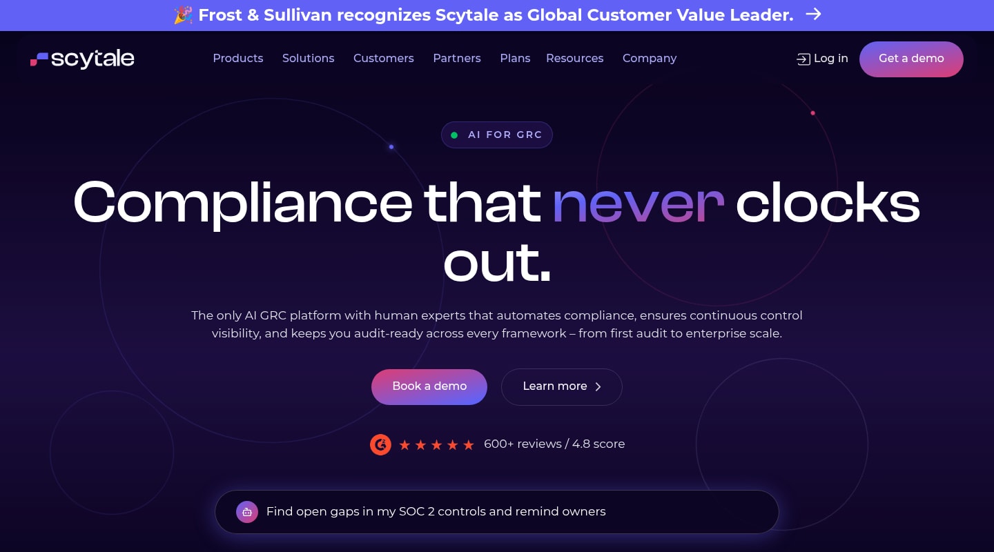 The Scytale website