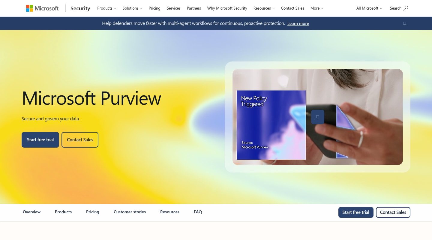 Microsoft Purview product page