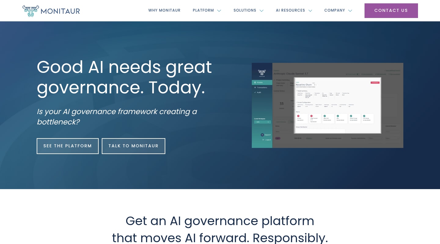 Monitaur homepage