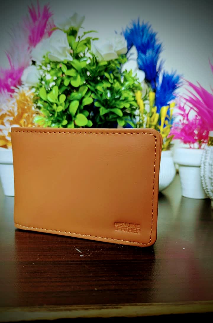 Classic Tan Leather Bifold image 1