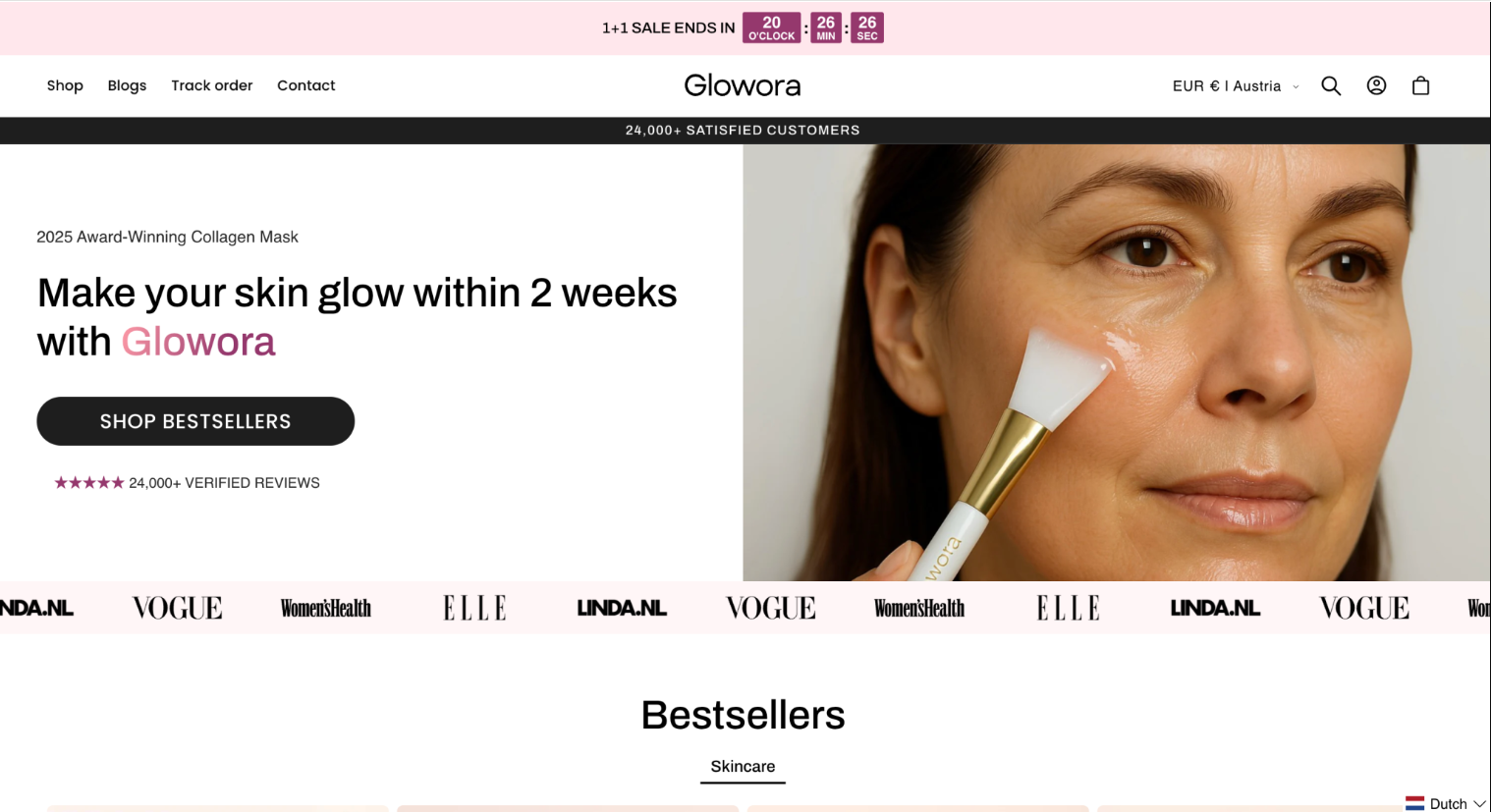 Glowora – Beauty Products E-commerce Store