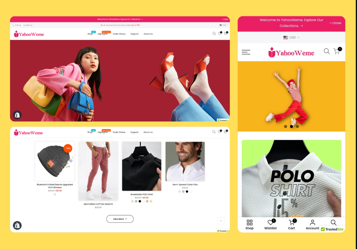YahooWeme – Fashion Shopify Store