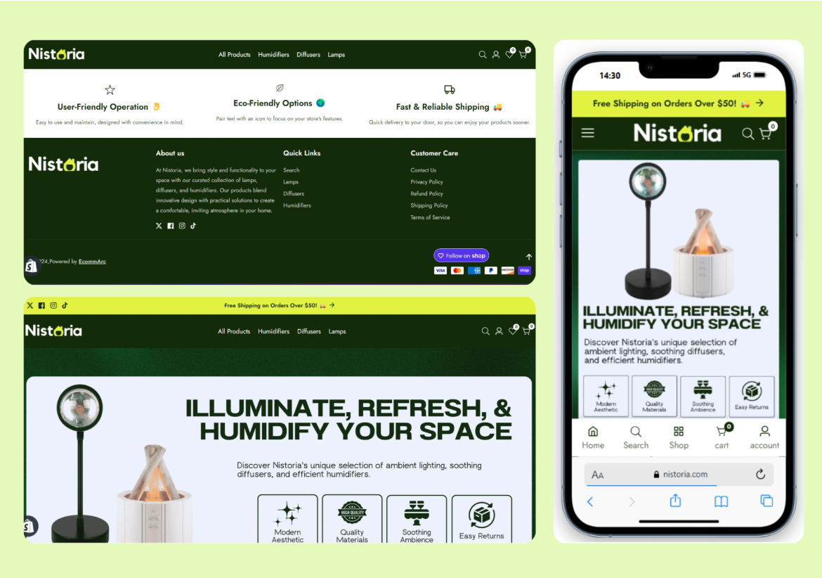 Nistoria – Home Decor Gadgets Shopify Store