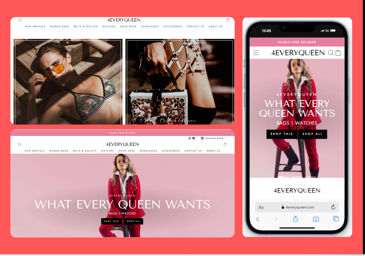 4EveryQueen – Women’s Fashion Shopify Store