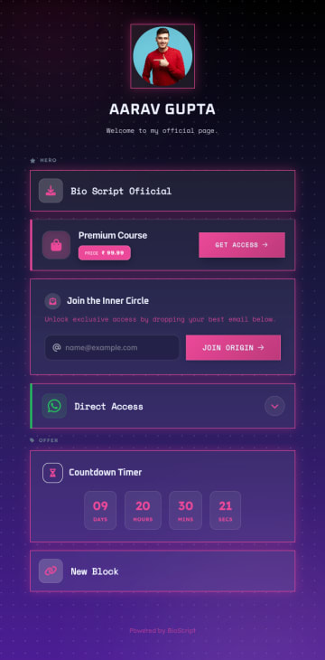 BioScript page demo 13
