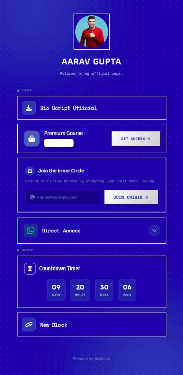 BioScript page demo 14