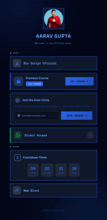 BioScript page demo 10