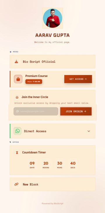 BioScript page demo 12