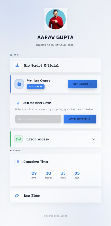 BioScript page demo 2