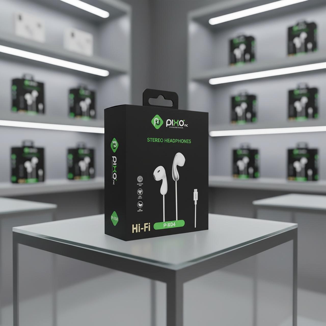 Pixo P-X04 Stereo Headphones