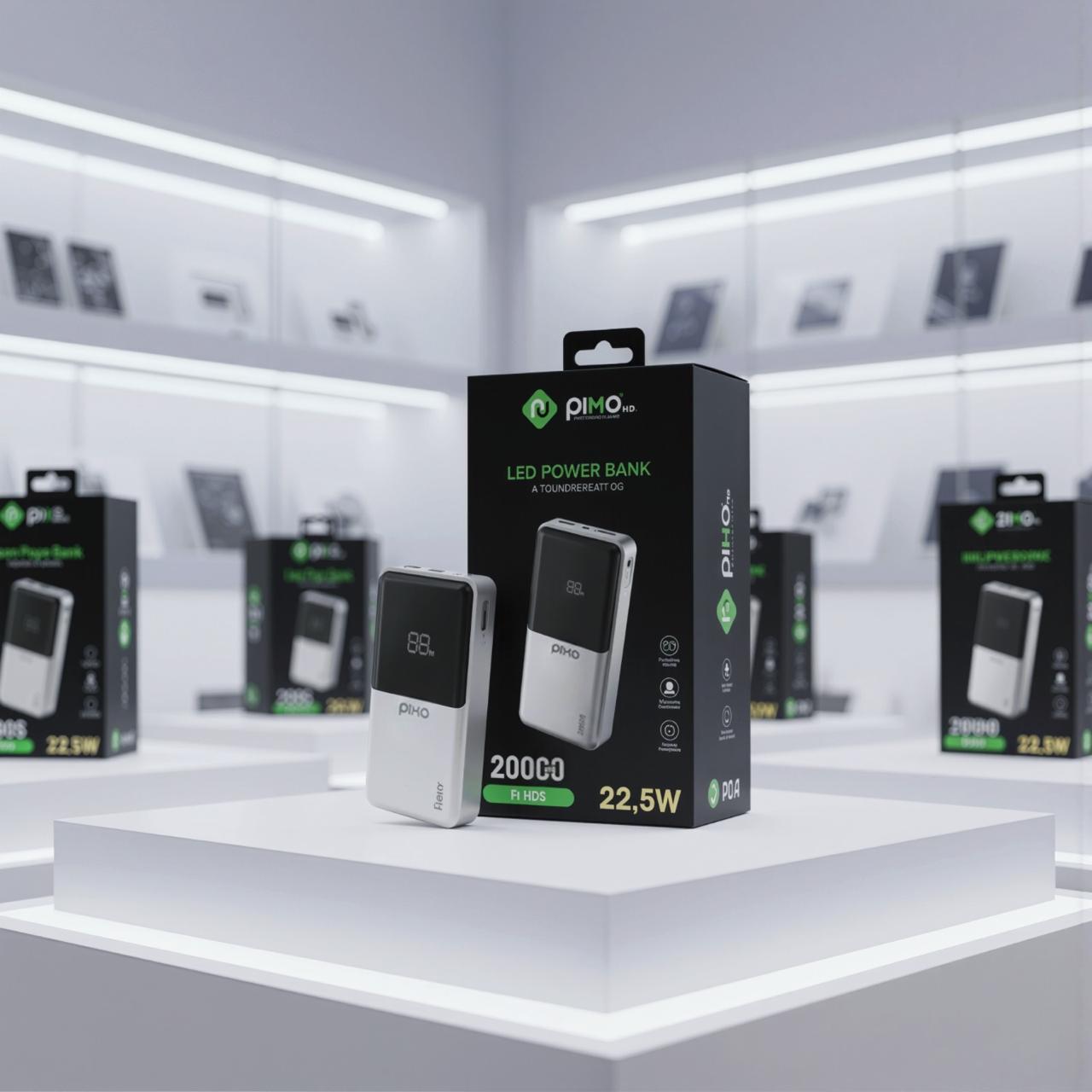 Pixo LED Power Bank – 20000mAh