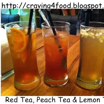 Red Tea, Peach Tea & Lemon Tea