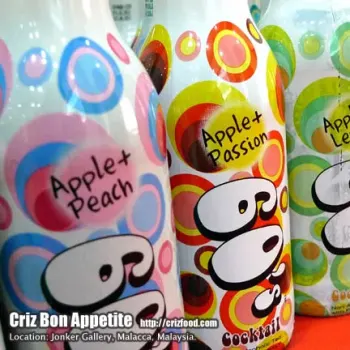 4 flavors – Apple+Lemon, Apple+Peach, Apple+Passion and Apple+Guava