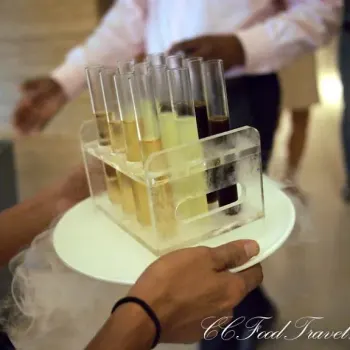 Test Tube Drinks of Lemon Meringue Pie, Espresso Brownie & Apple Pie