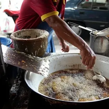 Banana Fritters Preparation In Progress