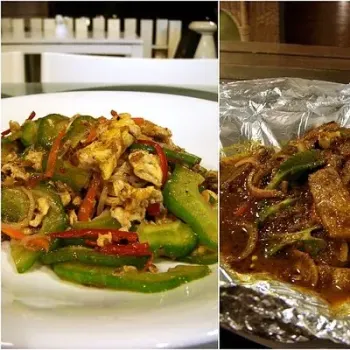 Jawa Grilled Fish, Bittergourd with Glass Noodles