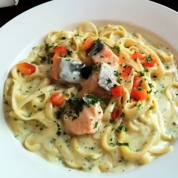 
Pasta with salmon