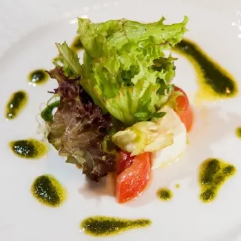 Buffalo Mozzarella and Plum Tomato ''Caprese''
