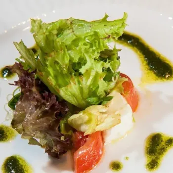 Buffalo Mozzarella and Plum Tomato ''Caprese''