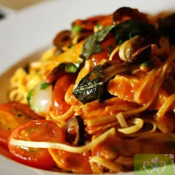 Homemade Tagliolini Siciliana
