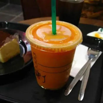 Mango Passion Fruit Frap & Espresso Tiramisu